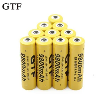 

3.7V 9800mah 18650 Battery Rechargeable Li-ion Batteria for LED Flashlight Torch or Electronic Gadgets Batteria Drop shipping