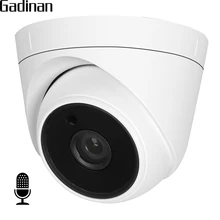 GADINAN Internal Audio IP Camera 720P 960P Hi3518EV200 Indoor Dome Surveillance Video Camera XMEye CMS DC 12V 48V PoE Optional