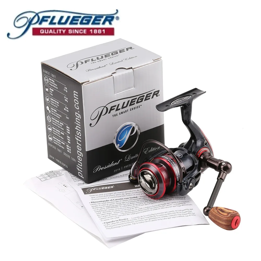 Pflueger PRESLESP 20X 25X 30X 35X спиннинговая Рыболовная катушка соленая пресная вода 10BB 5 2: 1