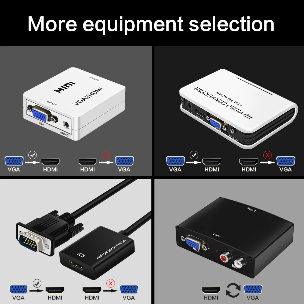 Высокое качество VGA в HDMI выход 1080P кабель конвертер адаптер для HD аудио ТВ AV HD ТВ ПК