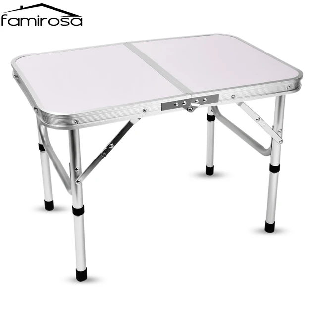 Famirosa Aluminum Folding Camping Picnic Table Laptop Bed Desk Famirosa Aluminum Folding Camping Picnic Table Laptop Bed Desk Adjule Height Portable Outdoor Furniture