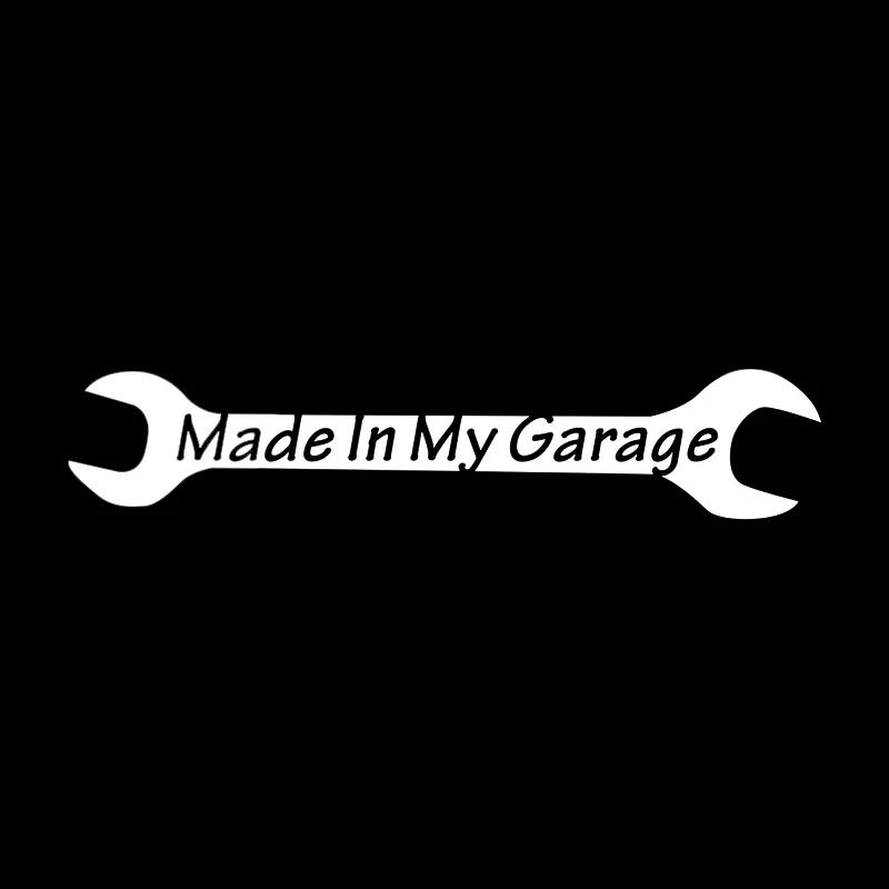 Made In My Garage Funny Car Decal Sticker Vinyl Decor Decals Car Sticker Styling Motorcycle SUVs Bumper - Image 3