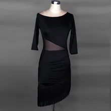 Леопард тигр зерна Зебра шаблон Профессиональный Взрослый Латинский бальное платье Румба кисточкой латинский танец одежда костюм