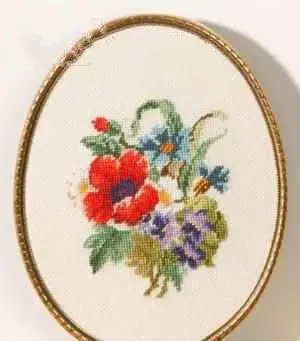 CS-1491 Cross Stitch Kit Cornflower and Poppy Flower Flowers Wiehler 3678-0.jpg