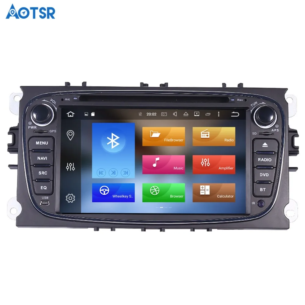 Best Aotsr Android 8.1 GPS navigation Car DVD Player For Ford Focus 2004-2011 multimedia 2 din radio recorder 4GB+32GB 2GB+16GB 3