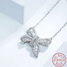 Роскошная подвеска в виде бабочки, AAAAA, циркон, cz, Настоящее серебро 925 пробы, массивные Свадебные подвески, ожерелье для женщин, свадебные ювелирные изделия