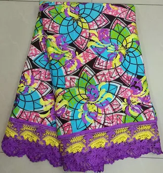 

6yards guipure lace fabric african prints fabric african lace fabric 2019 hollandais african fabric for dress SC-A30