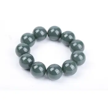 

Natural fashion carved jade bracelet green road leads jade bracelet men lucky amulet free shipping