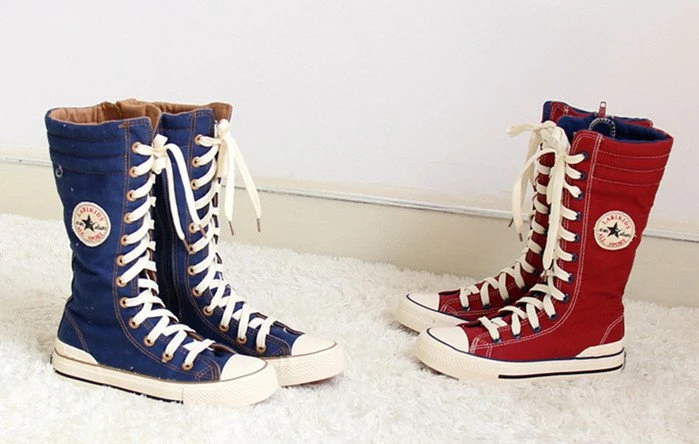 girls knee high sneakers