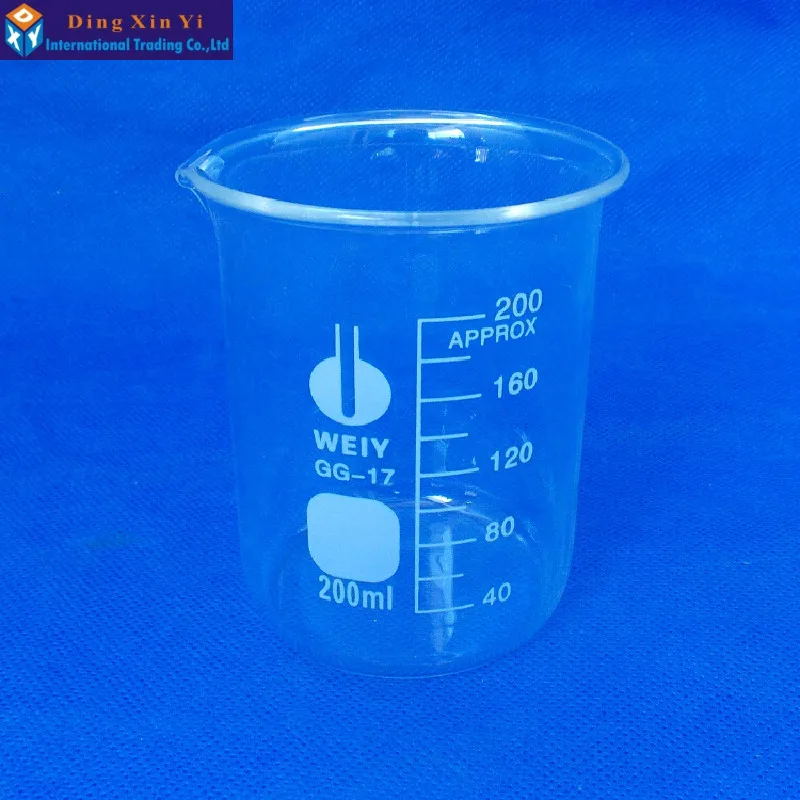 Buy (12pieces/lot)Glass beaker 200ml,Lab Supplies,Lab