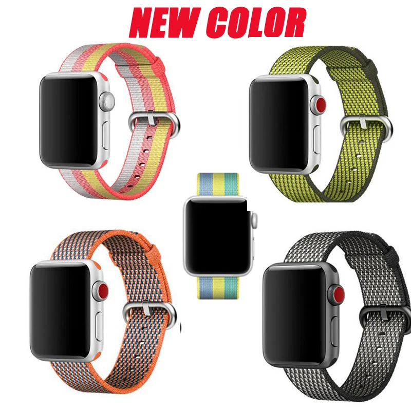 

Series 4/3/2/1 Woven sport loop Band For Apple Watch nylon strap Wristband belt for iwatch bracelet 38mm/42mm 40mm 44mm
