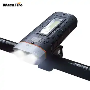 

WasaFire 2 *T6 LED Bicycle Front Lights LED Flashlight Cycling Headlamp 18650 USB Rechargeable Bike Light lamps magnet bottom