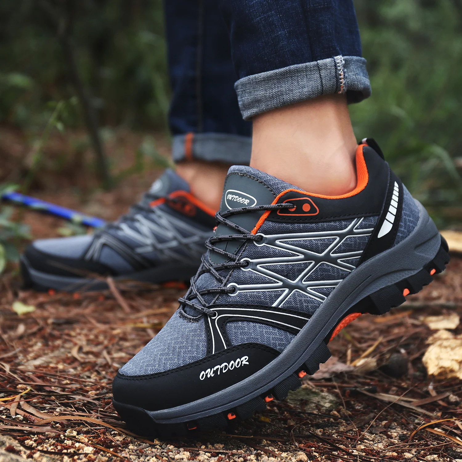 

Fires Men Hiking Shoes Outdoor Sports High Quatily Men Sneakers Trend Big Size 44 45 Men Shoes Zapatillas Hombre Hiking Shoes