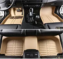 Envío gratis personalizar alfombras tapetes estera del pie del coche universal auto alfombra antideslizante-dirt prueba de cuero especial nuevos accesorios
