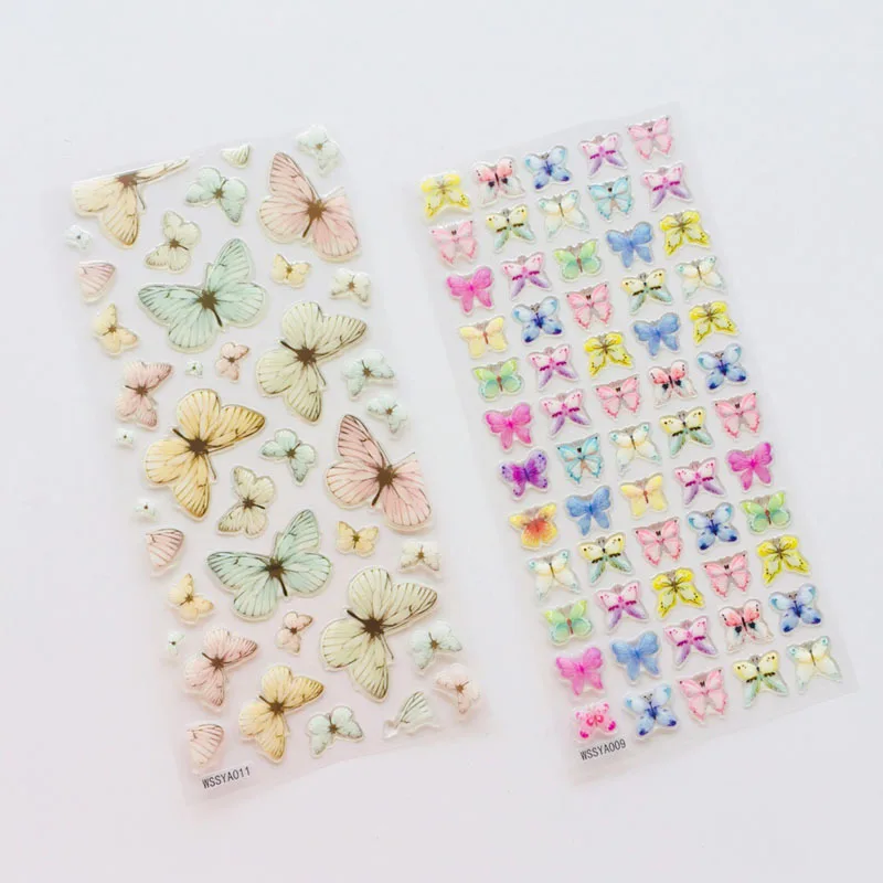 

18 pack/lot Butterfly Bullet Journal 3D Decorative Washi Stickers Scrapbooking Stick Label Diary Stationery Album Stickers