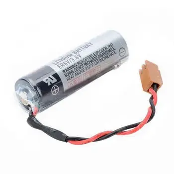 

5pcs ER6V/3.6V 2400mAh PLC Industrial Battery with Brown Plug