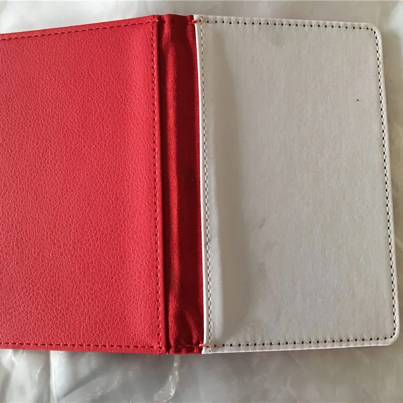 

sublimation passport card holders heart transfer printing leather passport case diy custom consumables 100pcs/lot