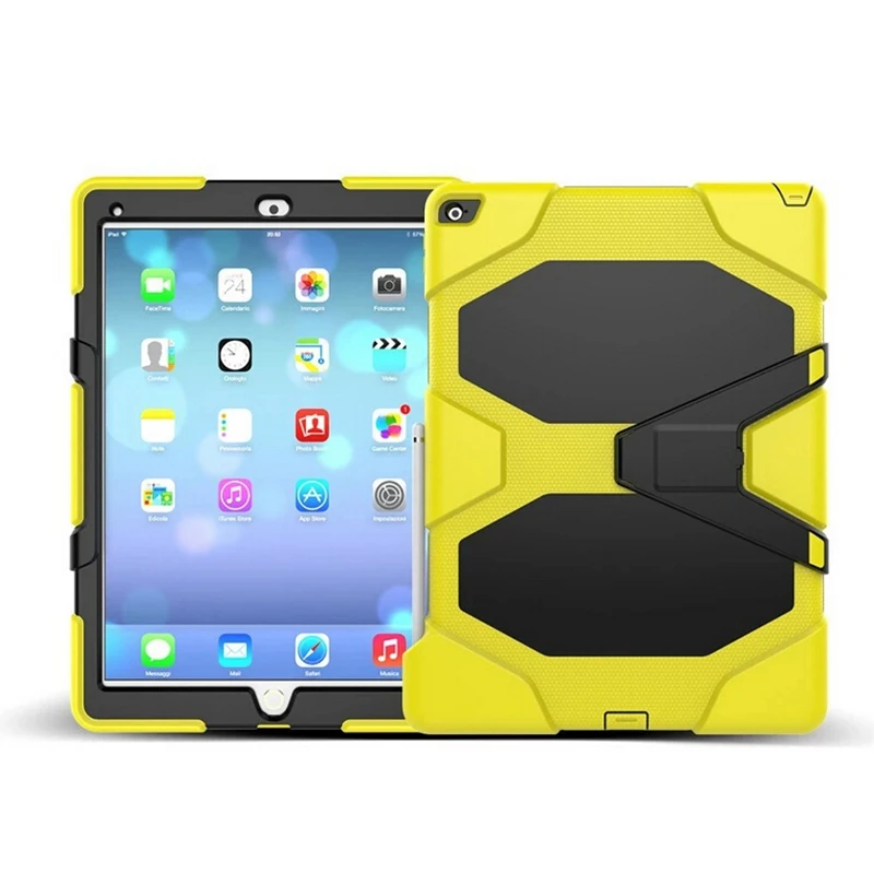 

New Silicon +PC tablet PC full protective for apple ipd pro 12.9 inch mount desk stand holder back case cover skin