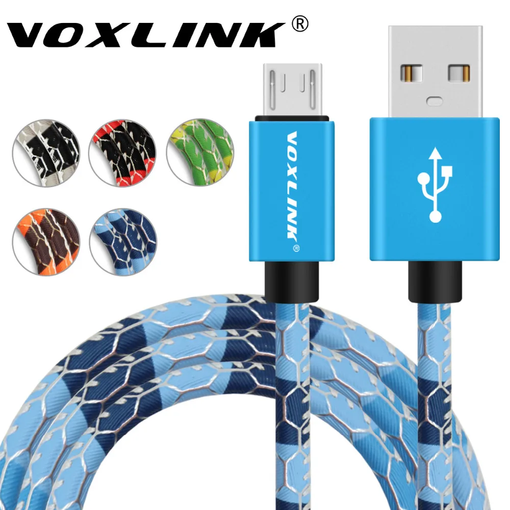 5V2A Micro USB Cable,VOXLINK Fast Charging Mobile Phone Cables PU