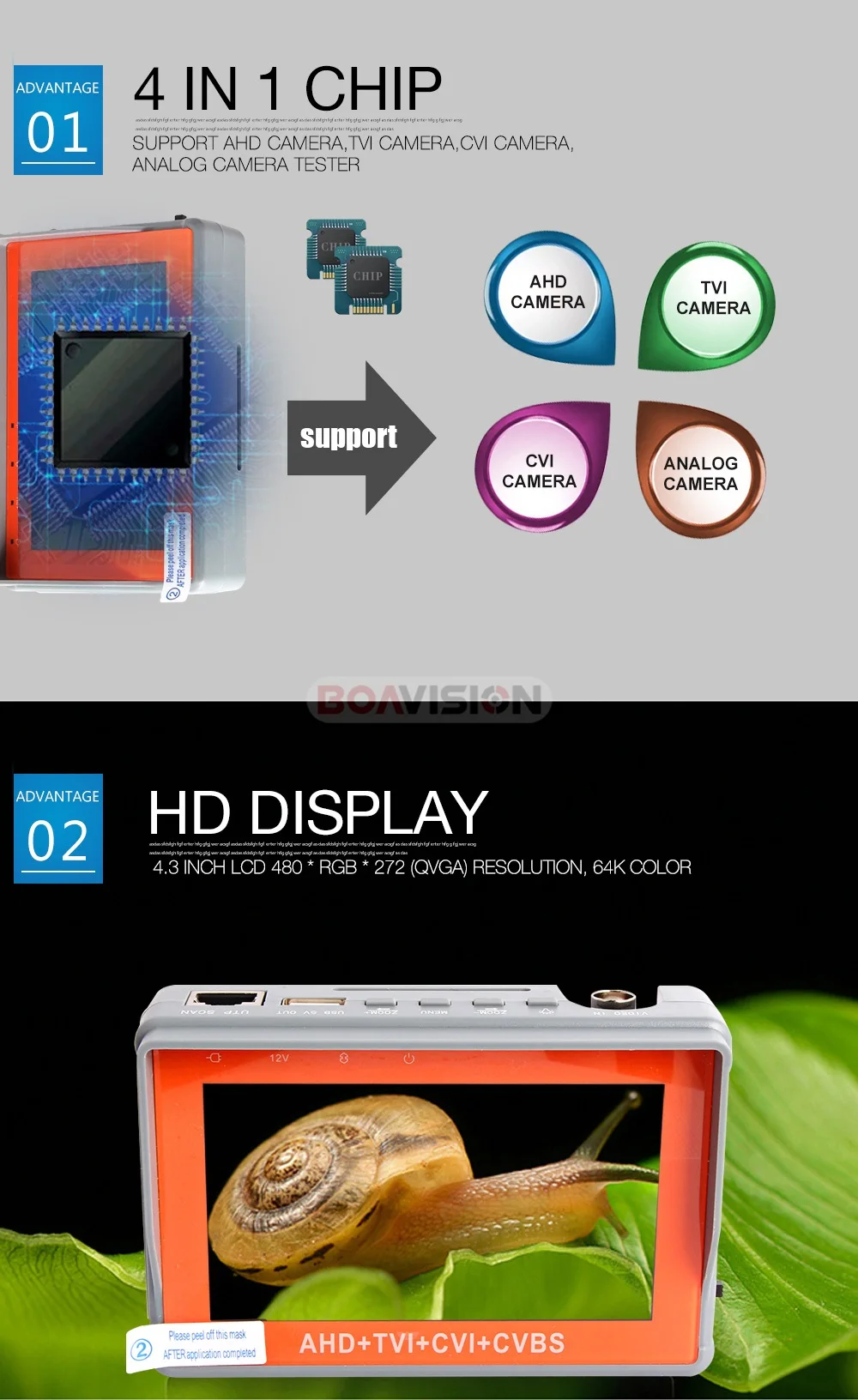 02 ahd camera cctv tester