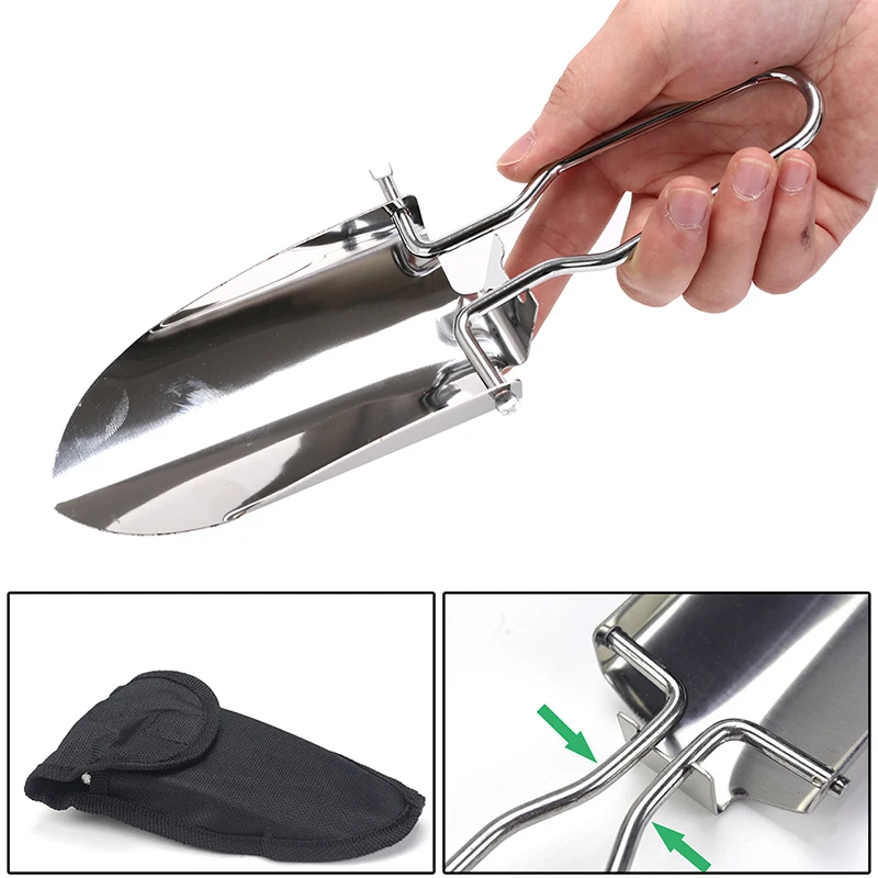 

for Outdoor Camping Hiking Survival Tool Portable Folding shovel Stainless Steel Garden Tools