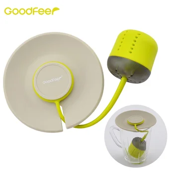 

Goodfeer Silicone Tea Infuser Loose Leaf Strainer With Lid Herbal Filter Tea Ball Infuser For Drinking Coffee Tea Accessories