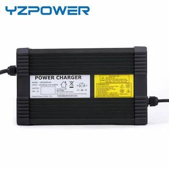 Yzpower 42v 10Aリチウム電池の充電器36vリチウム電池電動自転車スクーターアルミニウム金属ケース急速充電器