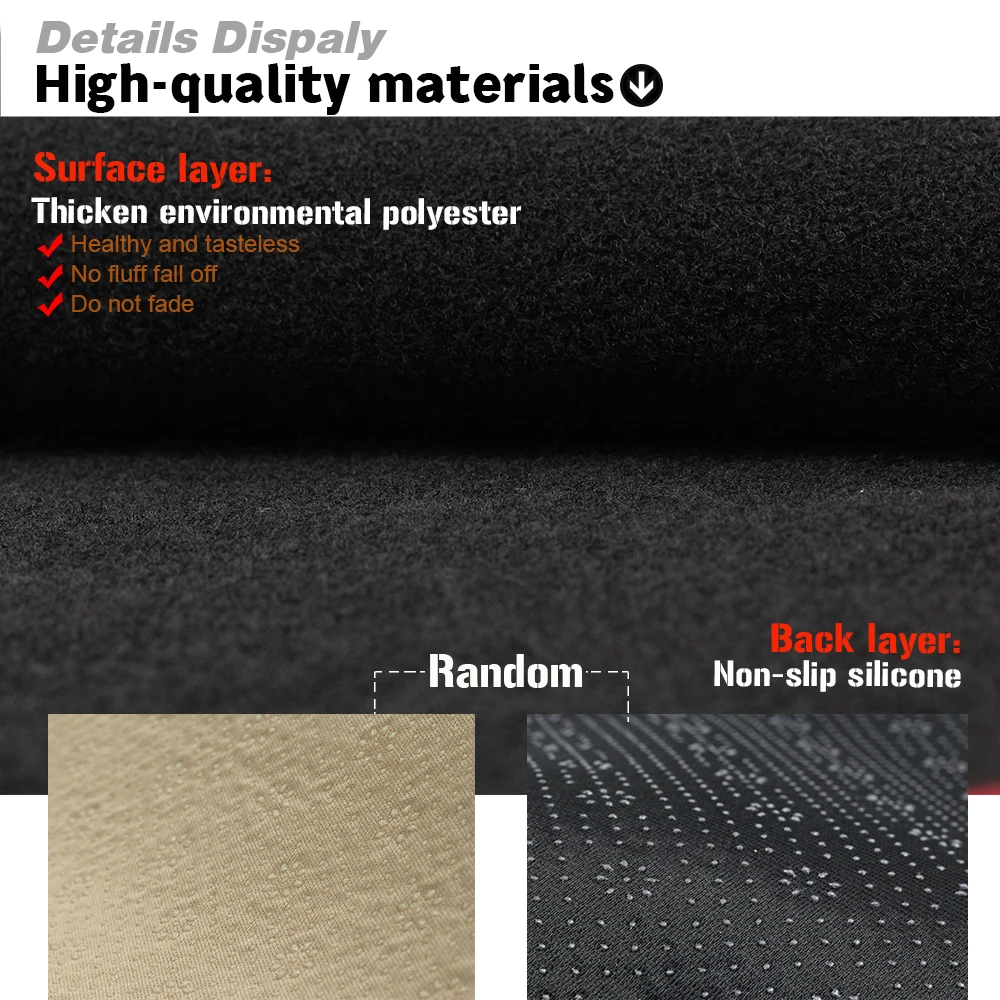  For Toyota Corolla E140/E150 2006-2013 Car Dashboard Avoid Light Pad Instrument Platform Desk Cover