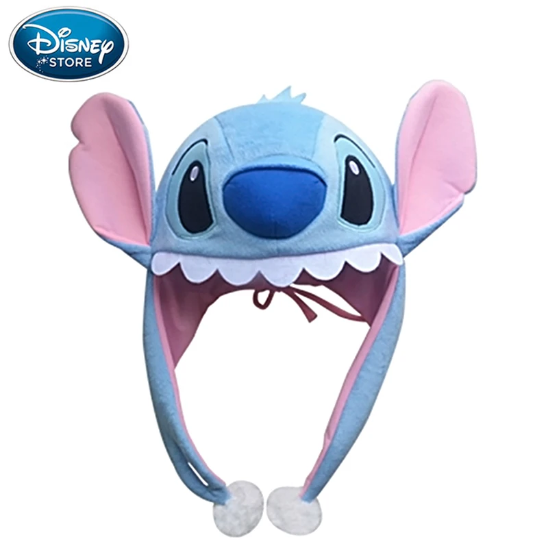 Disney Asli Topi Mickey Mouse Minnie Stitch Kartun Hewan Plush