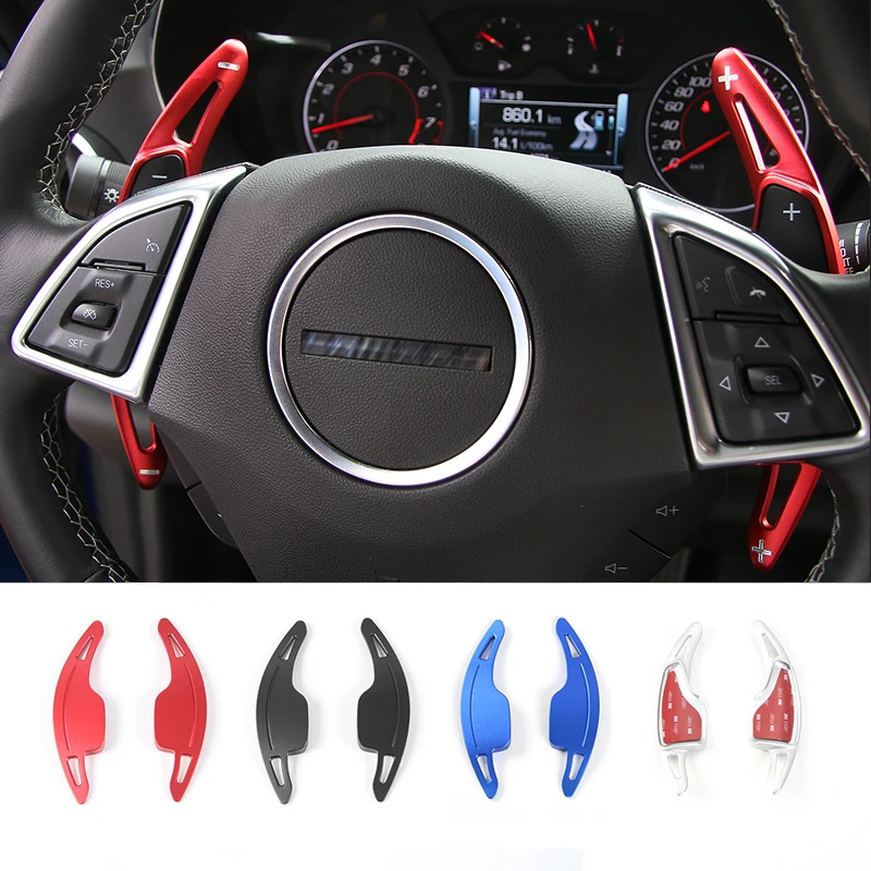 

MOPAI Car Interior Steering Wheel Shift Paddle Decoration Cover Stickers for Chevrolet Camaro 2017 Up Car Accessories Styling