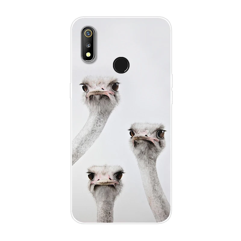 Для OPPO Realme 3 чехол силиконовый Тигр мягкая задняя крышка из ТПУ для Pro Чехол