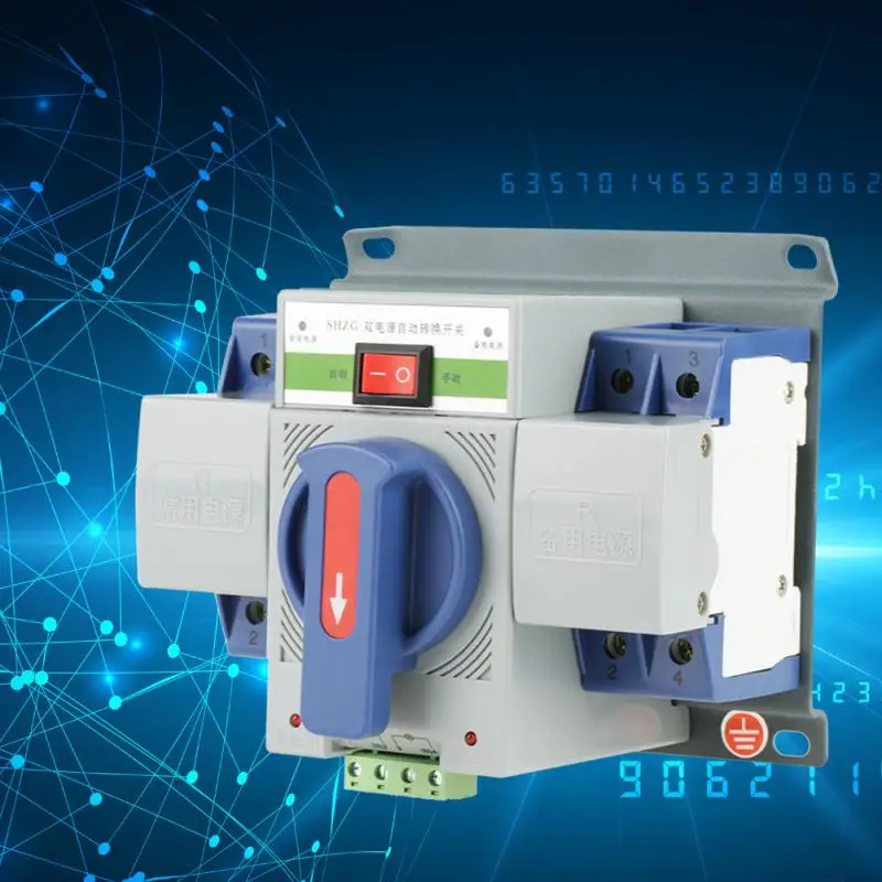 

Automatic Transfer Switch 220V 63A 2P Mini Dual Power Transfer Switch 2P Automatic Transfer Switch