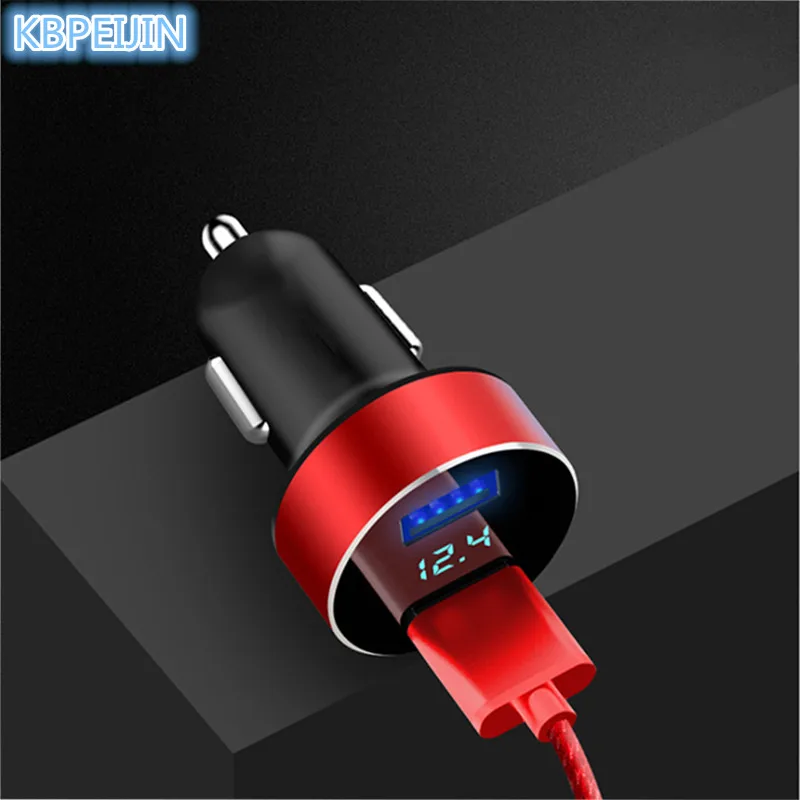Car styling LED Smart Car Charger 2 USB DUAL Ports Phone Charger for