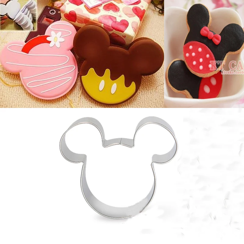 

Cartoon Minnie Mouse Cookie Cutter Metal Reposteria Fondant Cake Decorating Tool Pastry Fruit Cupcake Topper