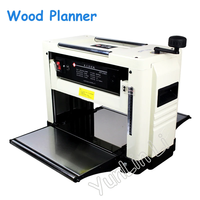 

Desktop Press Planer Multi-purpose Single Surface Planer Woodworking Machinery Thicknesser 220V 1500W Wood Planer JTP-31801