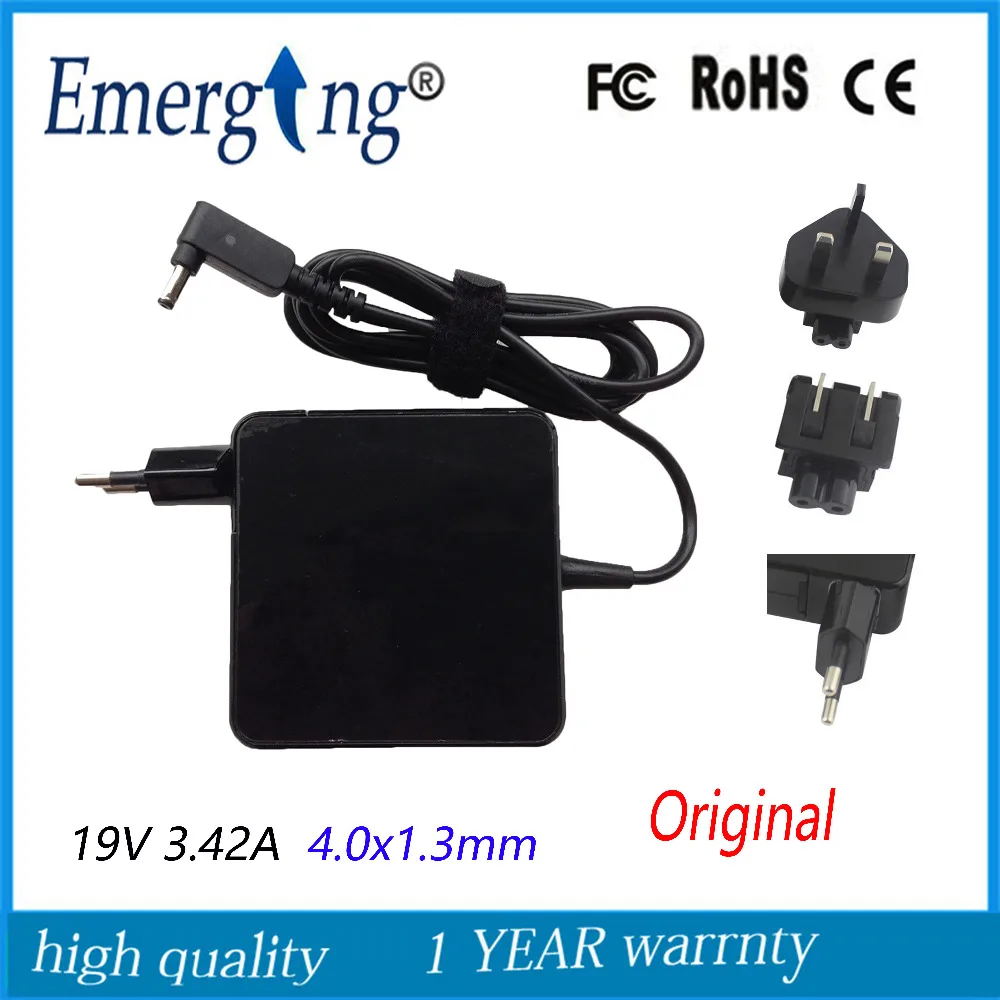 

19V 3.42A 4.0x1.3mm Charger Power Supply Original AC Laptop Adapter For Asus UX30 UX42VS U38N ADP