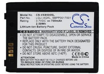 

Cameron Sino 700mAh Battery LGLP-AGKM, LGLP-AHDM, SBPL0083701, SBPP0017001 for LG Chocolate 3, VX8500, VX-8500, VX8500R