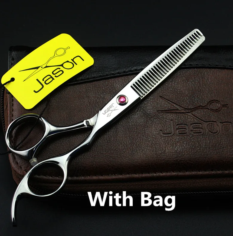 306#5,5 ''бренд Jason Высший сорт Парикмахерские ножницы JP 440C ножницы для резки филировочные ножницы Профессиональные человеческие ножницы для волос - Цвет: One Thinning Add Bag