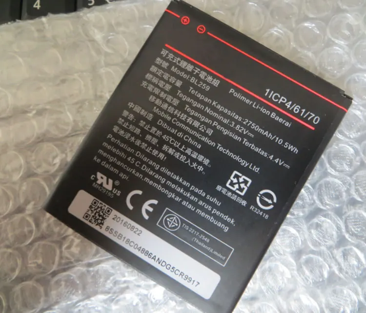 

ALLCCX high quality mobile phone battery BL259 for Lenovo K32C36 lemon K3 K5 K5 Plus with good quality