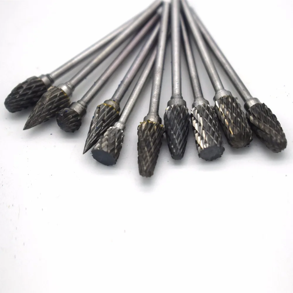 New Jewelry Tool 10 PCS Tungsten Carbide Single Cut Rotary Burr SET Fit Dremel | Украшения и аксессуары