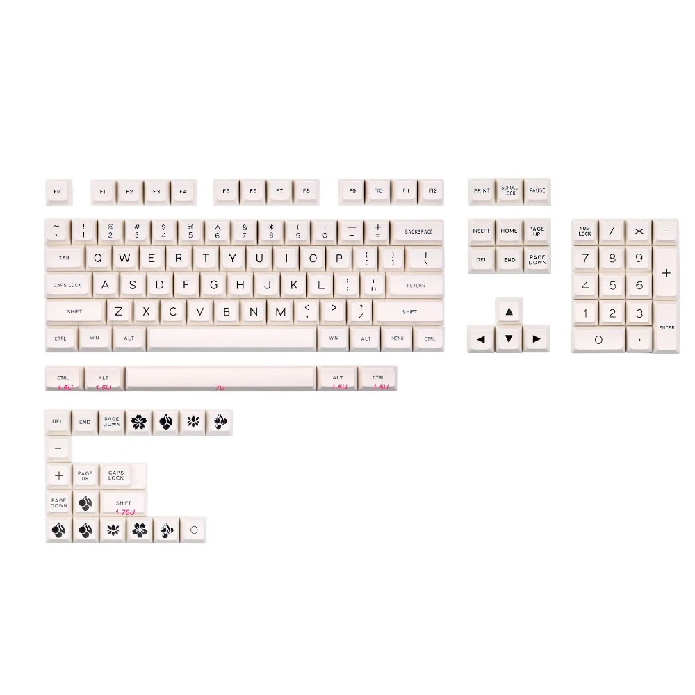 MAXKEY лук SA keycap Doubleshot ABS 129 клавиш для Механическая клавиатура cherry mx | Компьютеры и