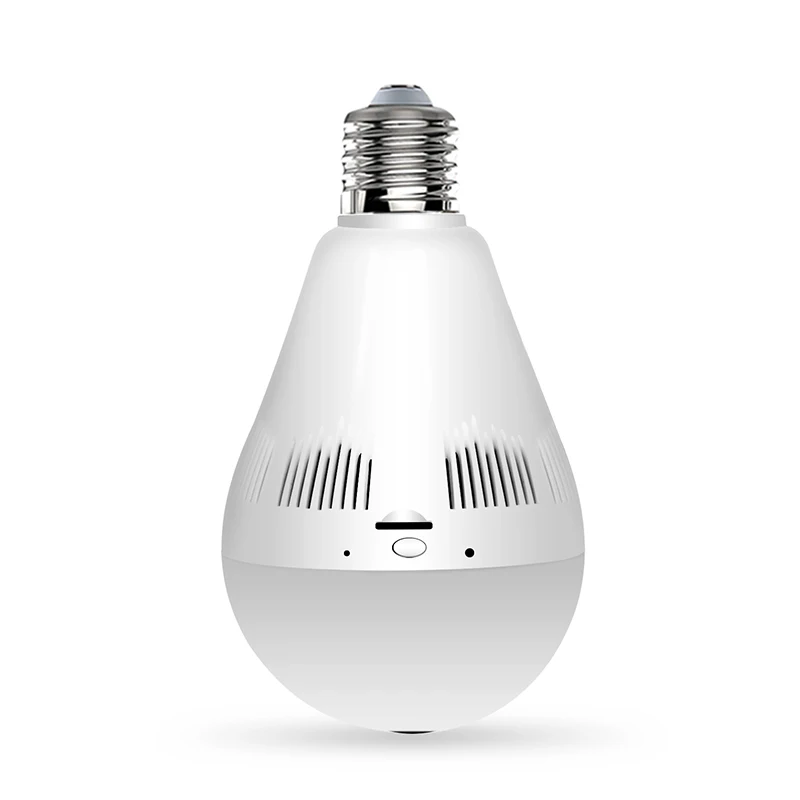 Smart Светодиодный лампа Пластик чехол 360 градусов 960 P 1.3MP Wi Fi панорамный Камера