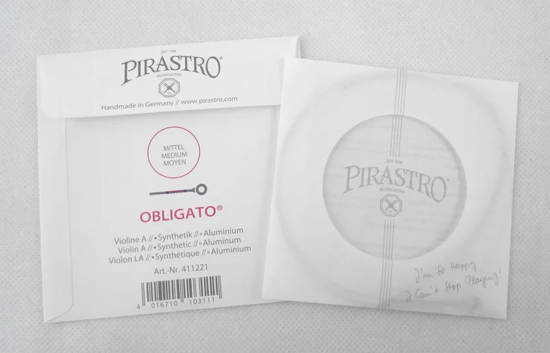 Бесплатная доставка! Pirastro Obligato Скрипка Струнная Модель 411221 мяч конец 4/4 сделано в