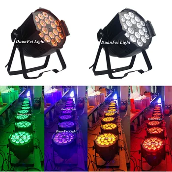 

16Unites 18x18w par led rgbwa uv dmx dj led par can 6in1 par led lyre for wedding party show