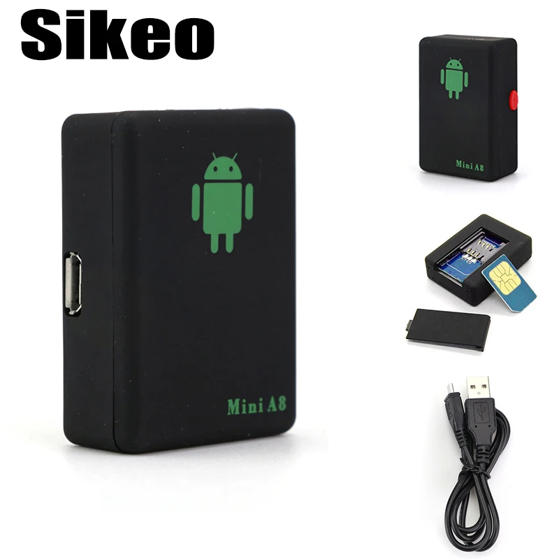 Sikeo Mini A8 LBS GSM font b Car b font Tracker GSM GPRS Tracker Tracking Device