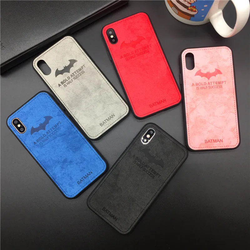 

Marvel Avengers Superhero Batman Soft Silicone TPU Case For iphone XS MAX XR X 6 6s 7 8 Plus Cloth Pattern Cases Back Cover Capa