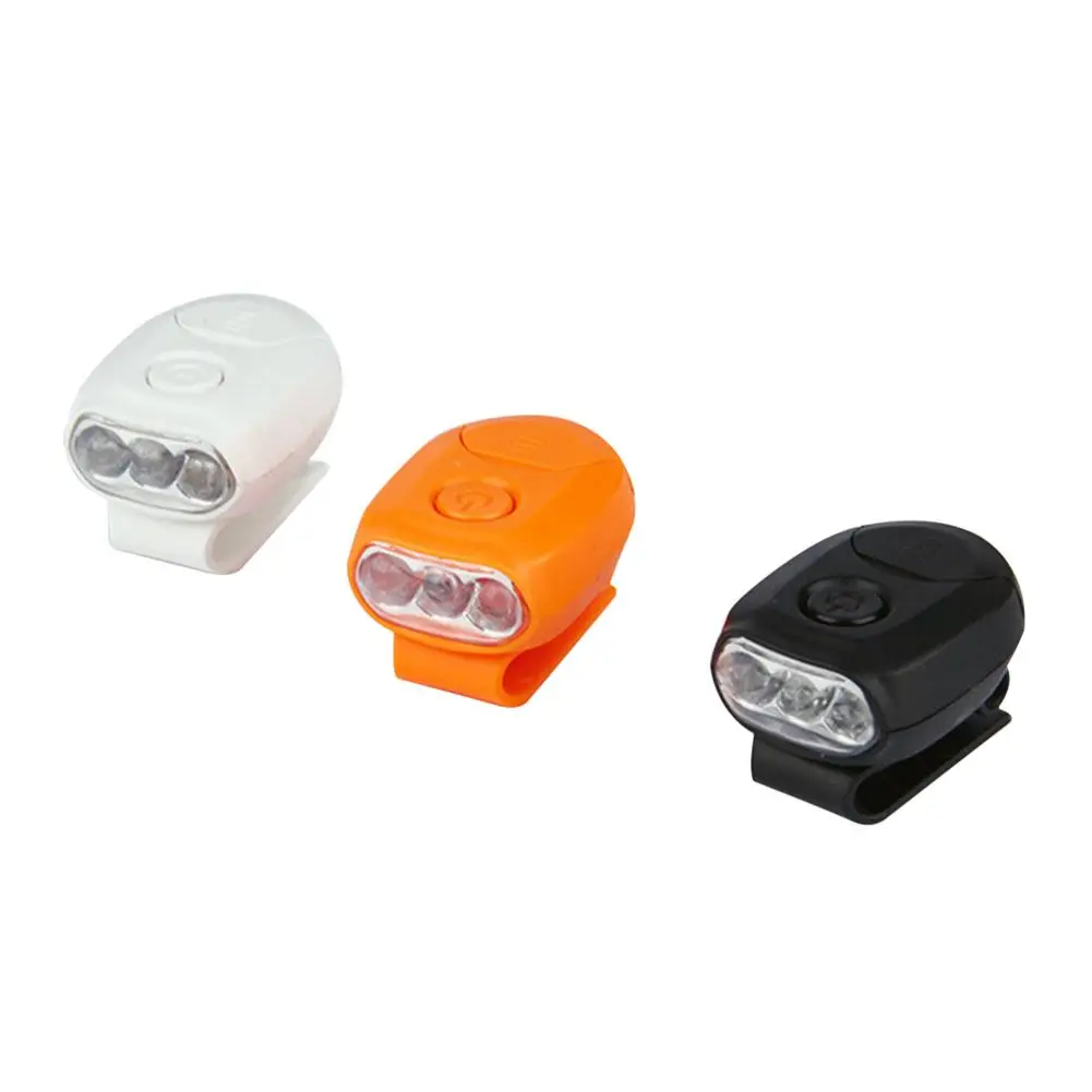 

1pc 3 LED Headlamp Cap 90 Degree Rotatable Mounted Light Clip-on Lamp 4 x 2.9 x 2.5mm