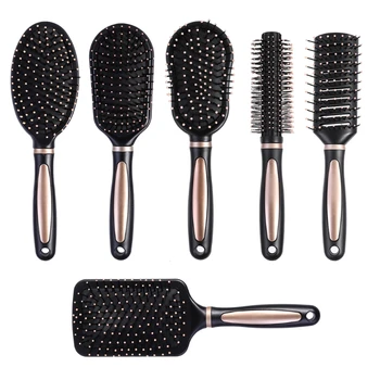 

Portable Plastic Massage Anti Static Hair Brush Comb Practical Care SPA Massager
