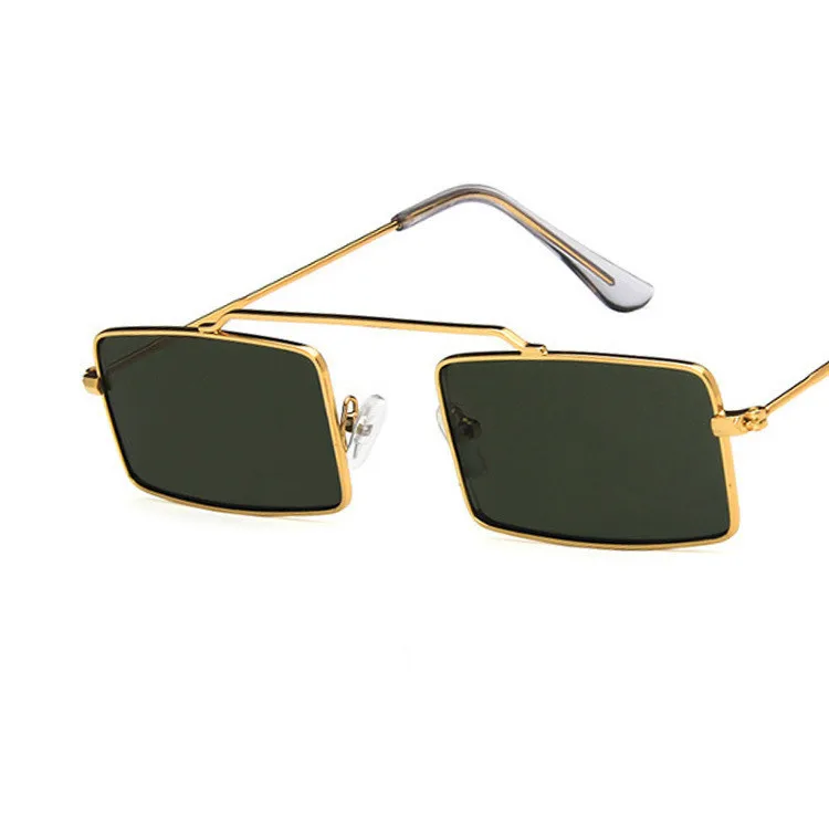 Маленькие квадратные солнцезащитные очки для женщин брендовые дизайнерские панк Солнцезащитные очки в готическом стиле Вэнь винтажные очки модные R ультралегкие zonnebril dames - Цвет линз: C3