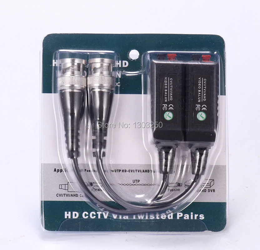 

50pairs/lot video balun for AHD/HDCVI/HDTVI Twisted BNC CCTV Video Balun UTP Balun BNC Cat5 CCTV UTP Video Balun Free shipping
